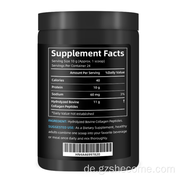 Kollagenpeptide hydrolysierte Kollagenpeptide